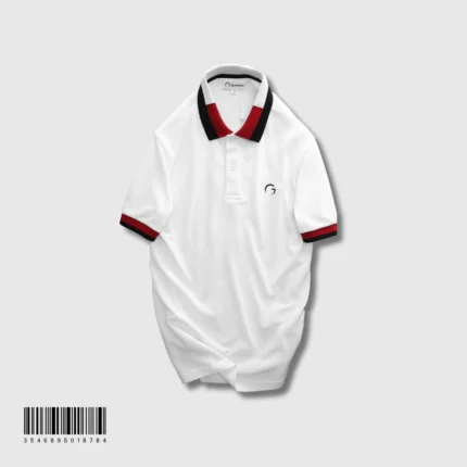 Giversion Casuals White Slim-Fit Polo T-Shirt | White