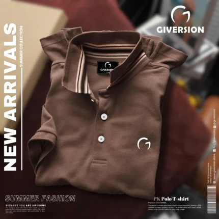 Special Double PK Cotton Polo- Coffee