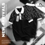 Hafe Print Polo T-shirts - Black | Giversion