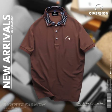Buy Premium PK Cotton Polo T-shirt - Coffee | Giversion